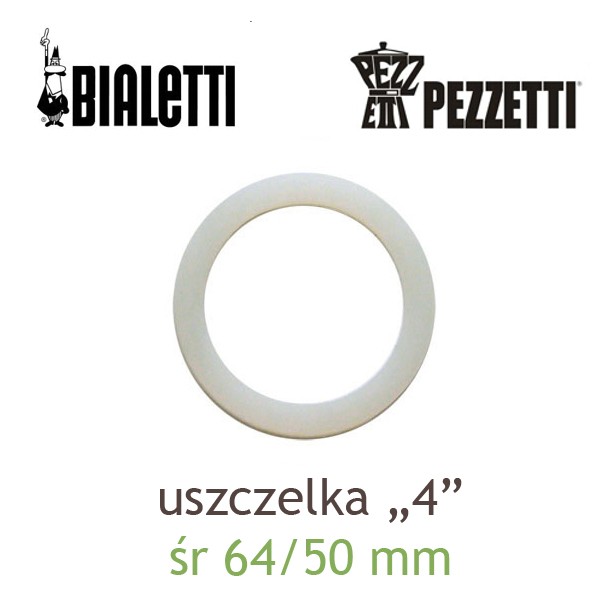 Uszczelka silikonowa do kawiarek inox 4 Pezzetti Bialetti