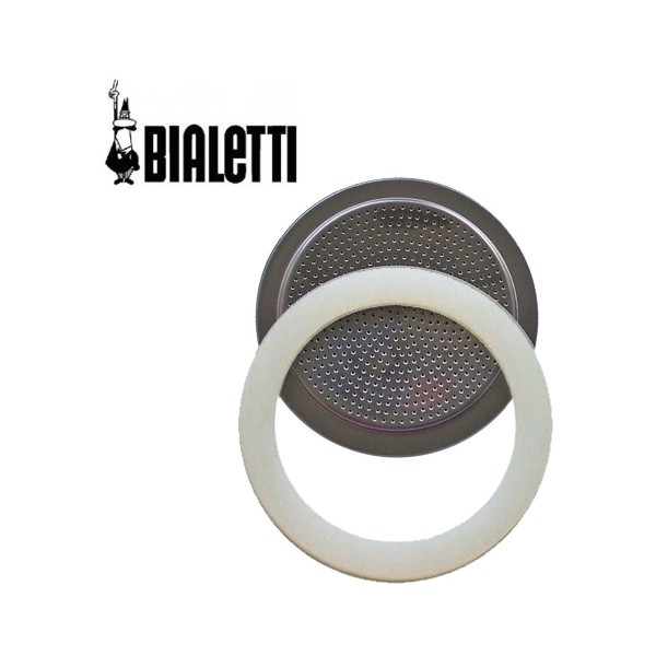 Uszczelka + sitko inox Bialetti / Pezzetti 4