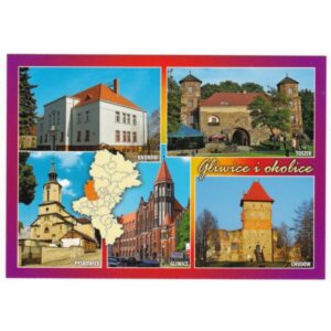 GLIWICE I OKOLICE MAPKA 17P479 - pakiet 10 szt