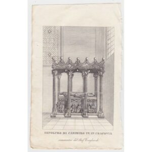 GRAFIKA NAGROBEK KAZIMIERZ IV ZAYDLER 1831 G-38