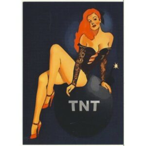 PIN UP GIRL KOBIETA I BOMBA V14001 - pakiet 10 szt