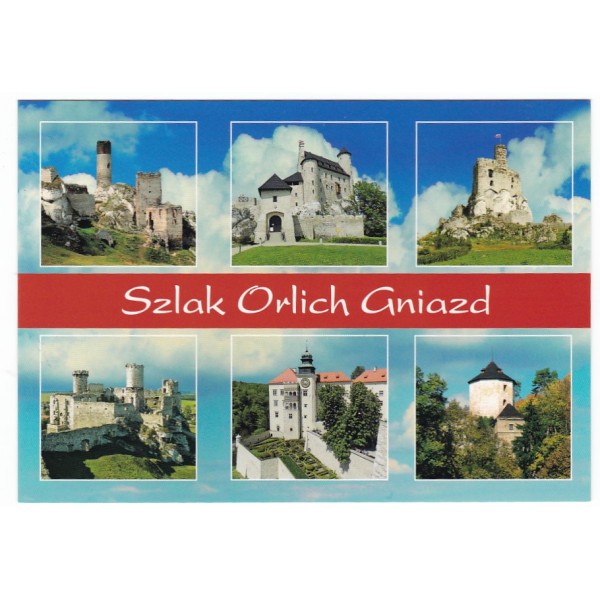 SZLAK ORLICH GNIAZD OLSZTYN BOBOLICE MIRÓW OGRODZIENIEC OJCÓW PIESKOWA SKAŁA 16P449 - pakiet 10 szt