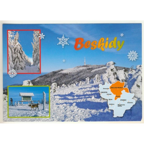 ZIMA W BESKIDACH MAPKA 19P535 - pakiet 10 szt