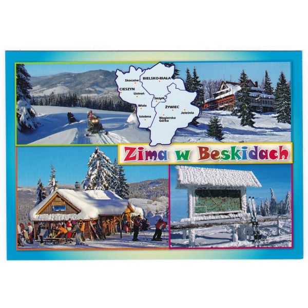 ZIMA W BESKIDACH MAPKA 16P465 - pakiet 10 szt