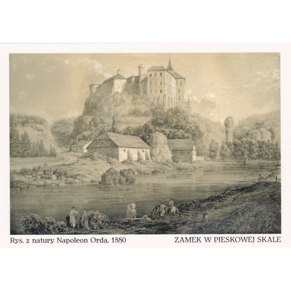 PIESKOWA SKAŁA ZAMEK NAPOLEON ORDA WIDOKÓWKA 19P531 - pakiet 10 szt