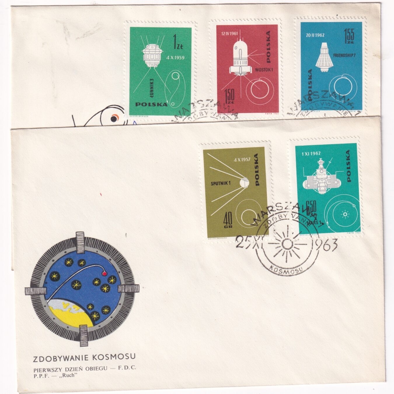 Fi 1289-1298 FDC Zdobywanie kosmosu