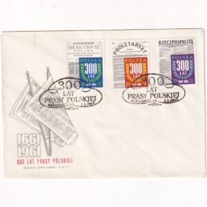 Fi 1074-1076 FDC 300 lat prasy polskiej