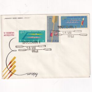 Fi 1110-1112 b FDC VI Kajakowe Mistrzostwa Europy