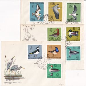 Fi 1342-1350 FDC Ptaki wodne