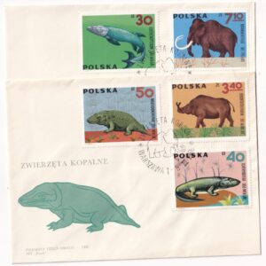 Fi 1506-1514 FDC Zwierzęta kopalne - kręgowce