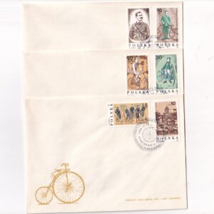Fi 2921-2926 FDC 100-lecie Warszawskiego Towarzystwa Cyklistów