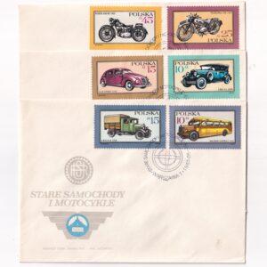 Fi 2944-2949 FDC Dawne polskie samochody i motocykle