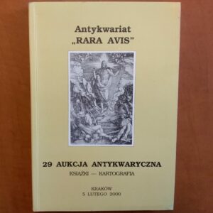 Książki - katalog aukcyjny Rara Avis nr 29 5.02.2000