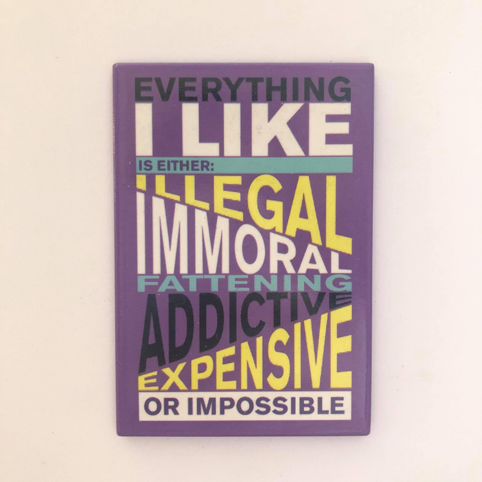 MAGNES NA LODÓWKĘ NAPIS ANGIELSKI MOTTO 4927