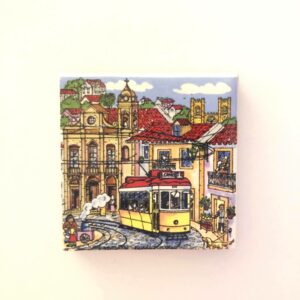 MAGNES NA LODÓWKĘ TRAMWAJ MIASTO RYSUNEK 5309