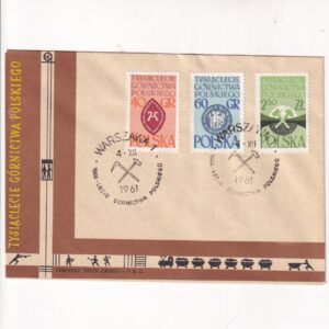 Fi 1124-1126 FDC Tysiąclecie górnictwa polskiego