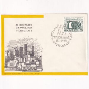 Fi 1412 FDC 20. rocznica wyzwolenia Warszawy
