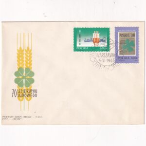 Fi 1436-1437 FDC 70-lecie ruchu ludowego