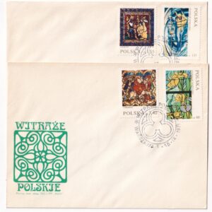 Fi 1955-1962 FDC Witraże polskie