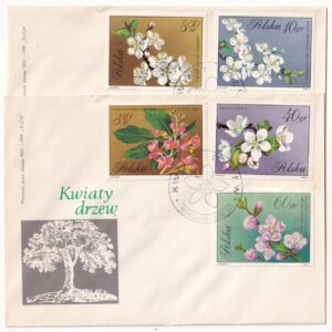 Fi 1985-1994 FDC Kwiaty drzew