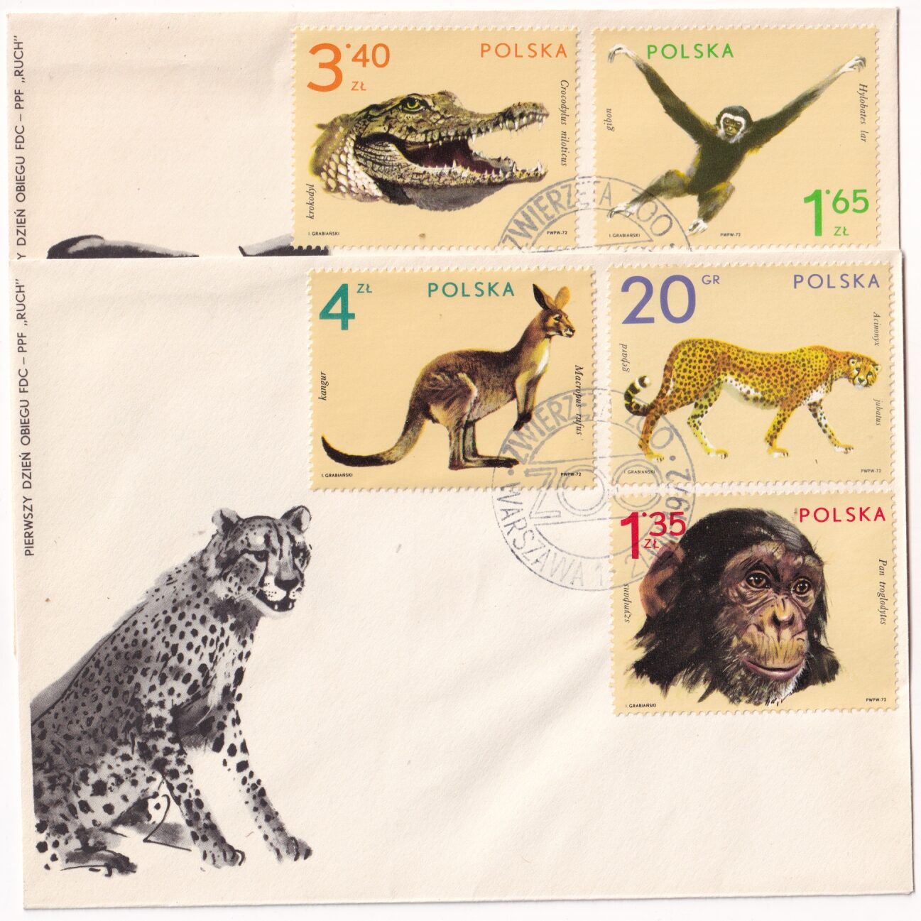 Fi 2015-2023 FDC Zwierzęta z ogrodów zoologicznych - obrazek 2