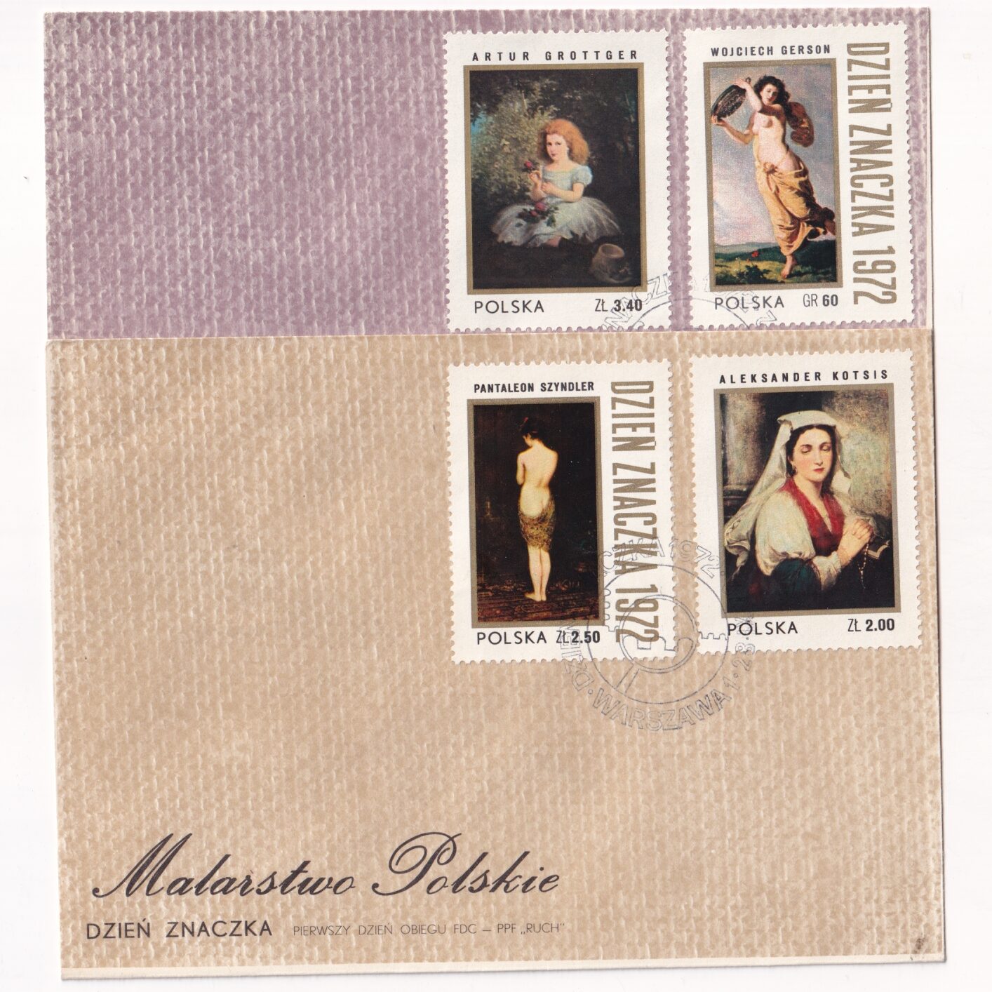 Fi 2035-2042 FDC Dzień znaczka - malarstwo polskie