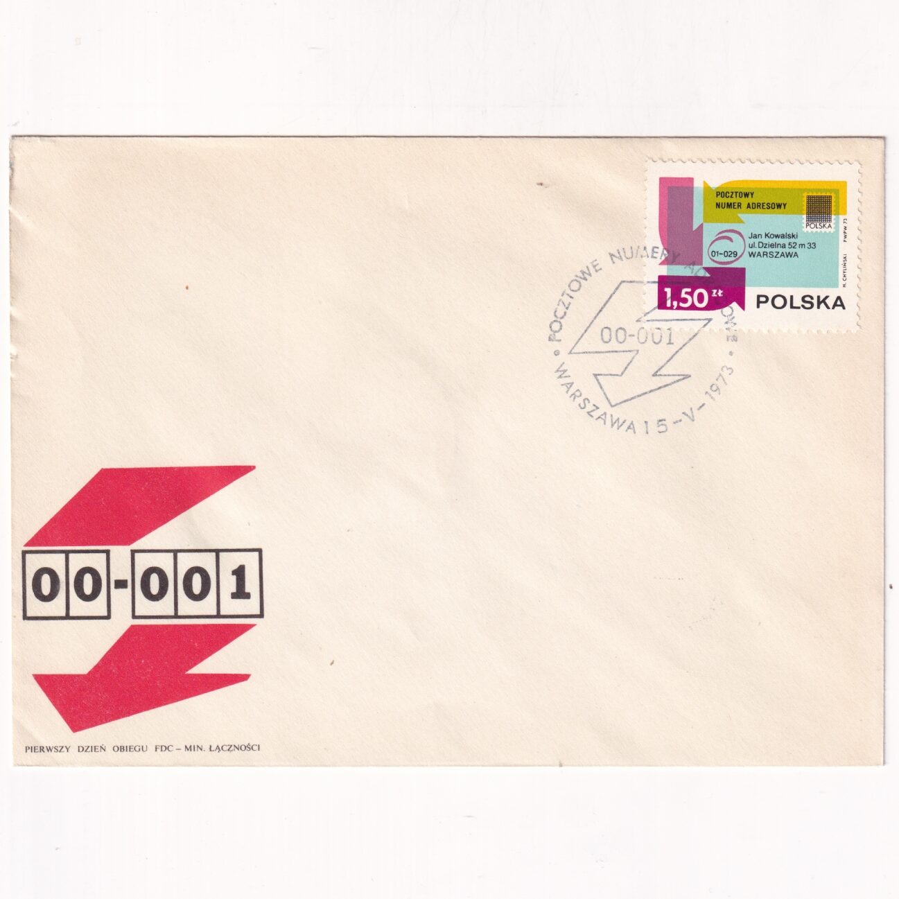 Fi 2099 FDC Popularyzacja kodu pocztowego