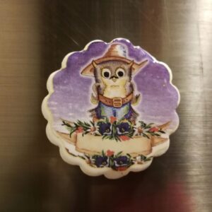 MAGNES NA LODÓWKĘ MAGNETKA SOWA 1364