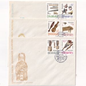 Fi 2831-2836 FDC Polskie ludowe instrumenty muzyczne (II)