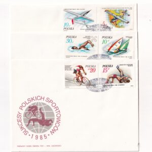 Fi 2894-2899 FDC Sukcesy polskich sportowców w 1985 r.