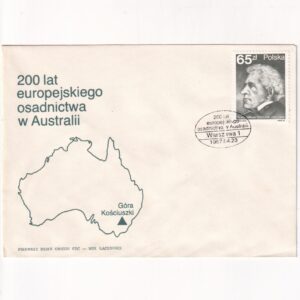 Fi 2942 FDC 200. rocznica osadnictwa europejskiego w Australii