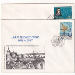 Fi 2968-2969 FDC 300. rocznica śmierci Jana Heweliusza