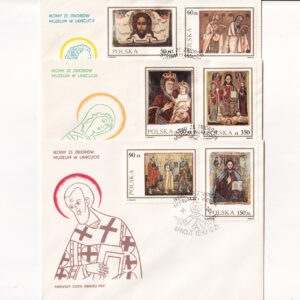 Fi 3099-3104 FDC Ikony ze zbiorów Muzeum w Łańcucie