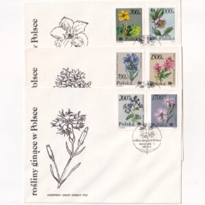 Fi 3134-3139 FDC Rośliny ginące w Polsce