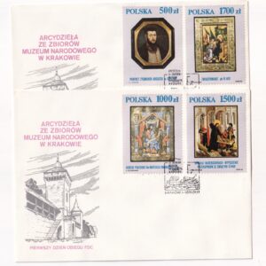 Fi 3158-3163 FDC Arcydzieła ze zbiorów Muzeum Narodowego w Krakowie