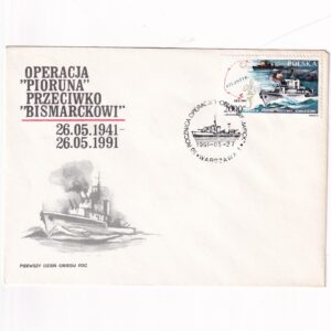 Fi 3184 FDC 50. rocznica operacji Piorun - Bismarck (V)