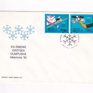 Fi 3221-3222 FDC XVI Zimowe Igrzyska Olimpijskie w Albertville