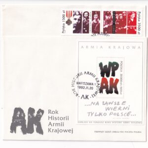 Fi 3265-3267 FDC Rok historii Armii Krajowej