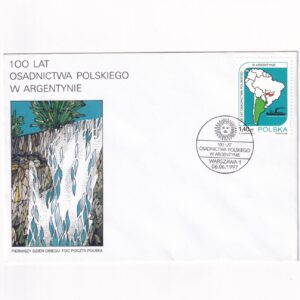 Fi 3512 FDC 100 lat osadnictwa polskiego w Argentynie