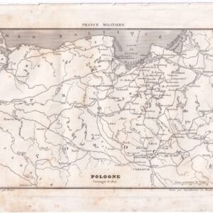 GRAFIKA POLSKA PRUSY MAPA XIX WIEK G-133
