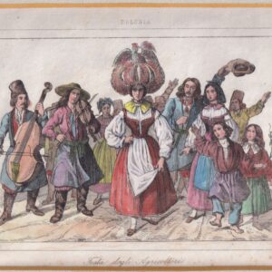 GRAFIKA POLSKA FOLKLOR XIX WIEK G-140