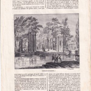 GRAFIKA WARSZAWA ŁAZIENKI XIX WIEK G-125