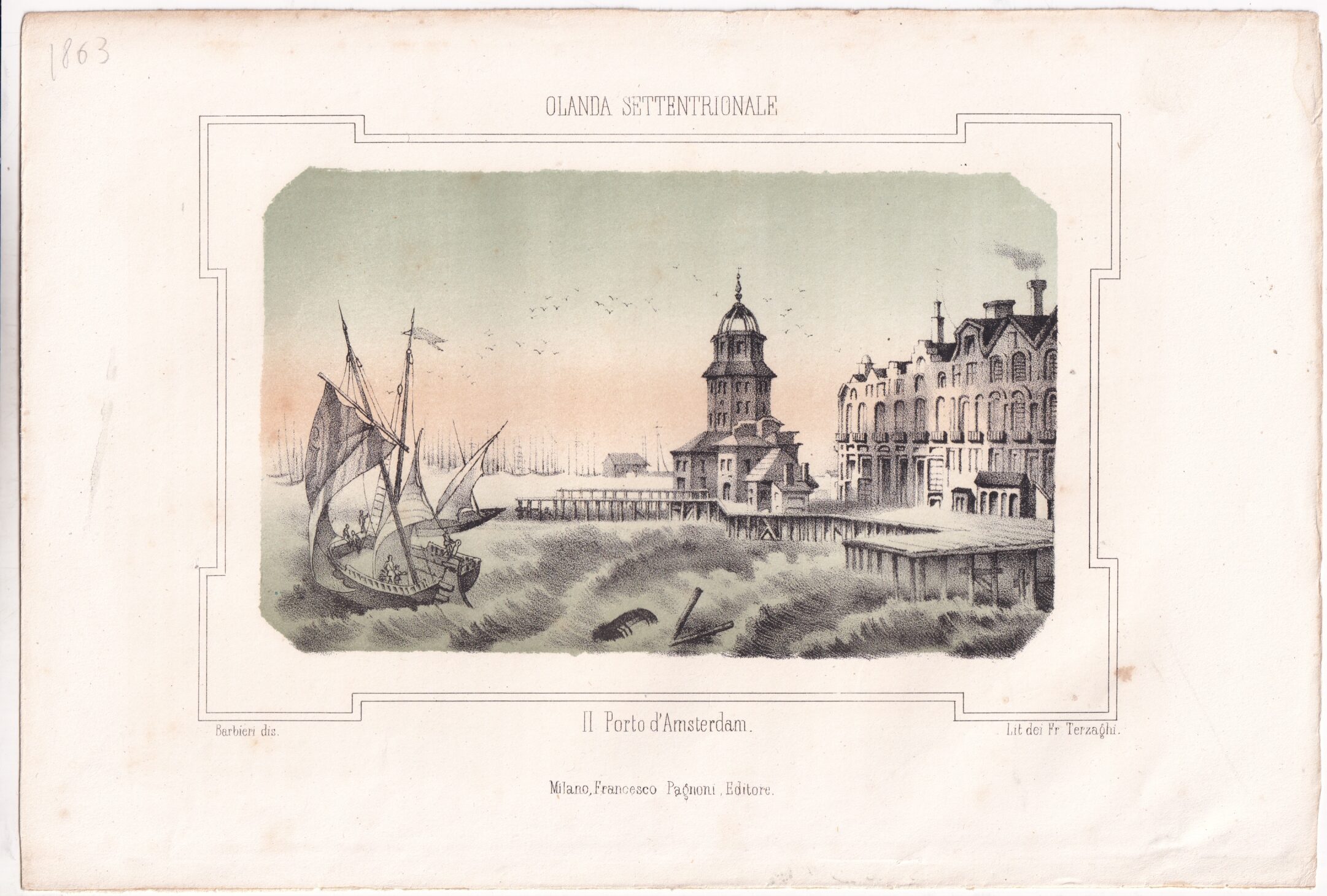 GRAFIKA HOLANDIA AMSTERDAM XIX WIEK G-151