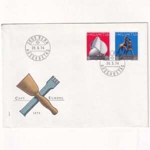 Szwajcaria SW 1023-1024 FDC Rzeźby