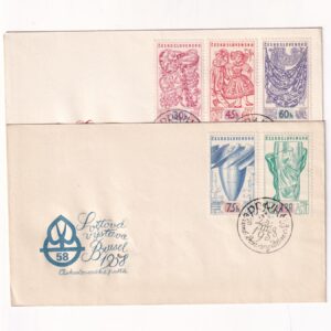 Czechosłowacja SW 1065-1069 FDC Bruksela