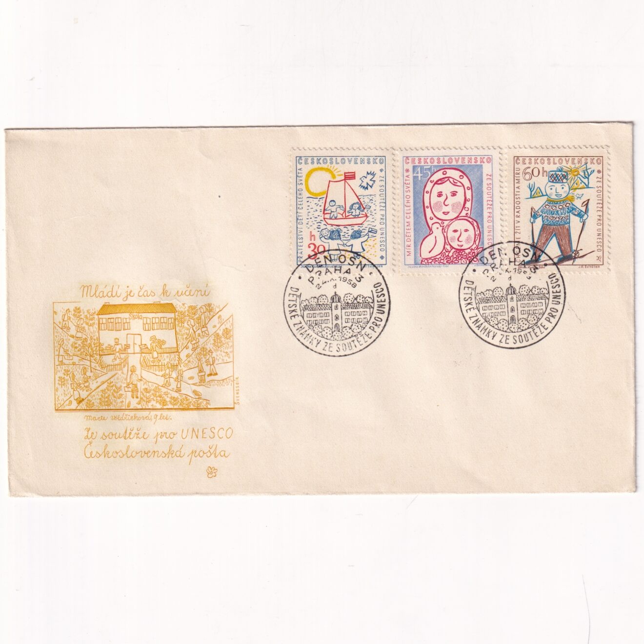 Czechosłowacja SW 1103-1105 FDC UNESCO