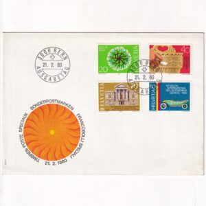 Szwajcaria SW 1164-1167 FDC Wydarzenia