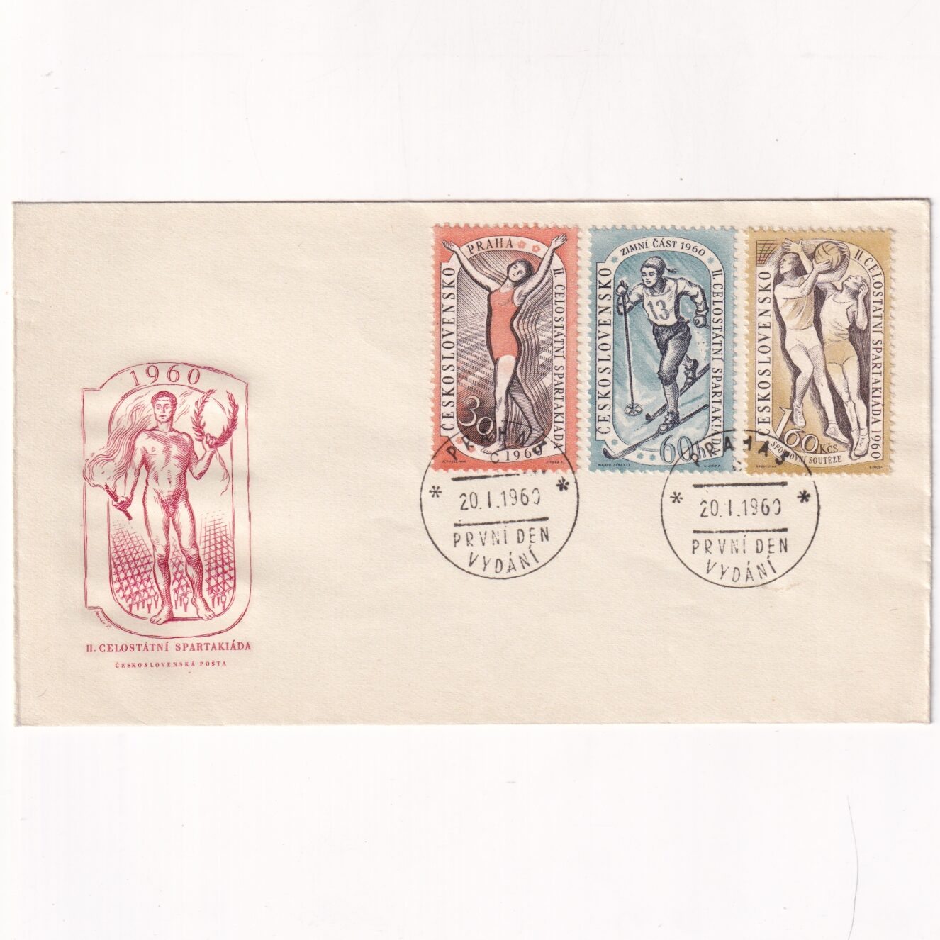 Czechosłowacja SW 1173-1175 FDC Spartakiada