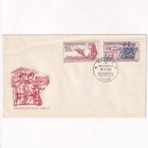 Czechosłowacja SW 1198-1199 FDC czerwony krzyż