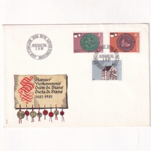 Szwajcaria SW 1197-1199 FDC Freiburg Solothurn